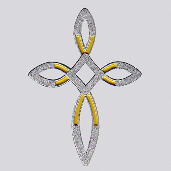 Pin Ichthys- Kreuz (diamant)