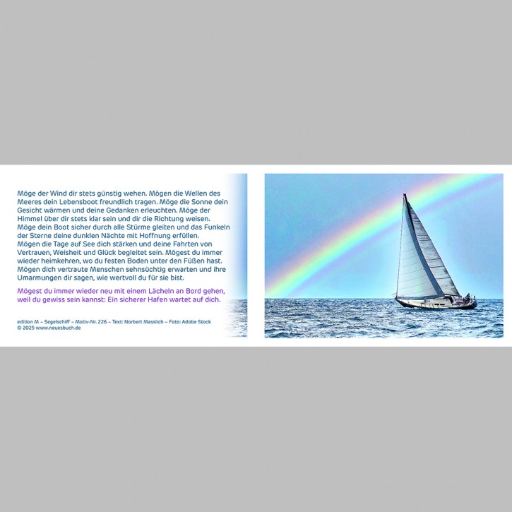 226+ Segelschiff mit Innentext