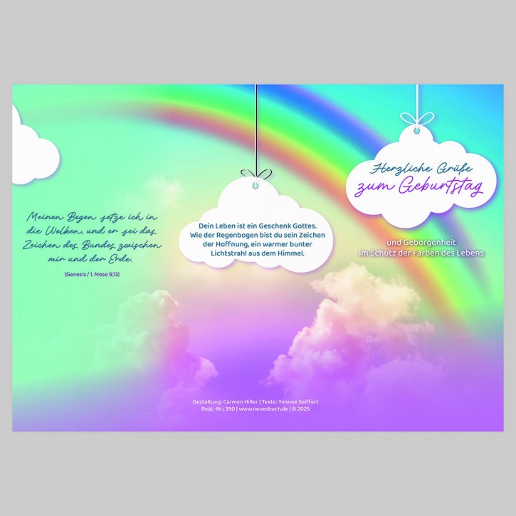 Leporello Wolken/Regenbogen