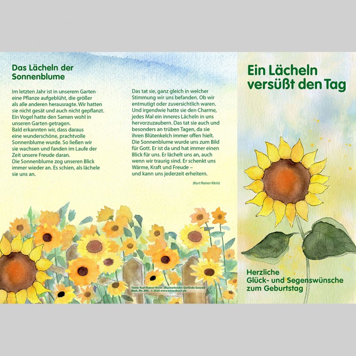 Leporello: Ein Lächeln versüßt den Tag