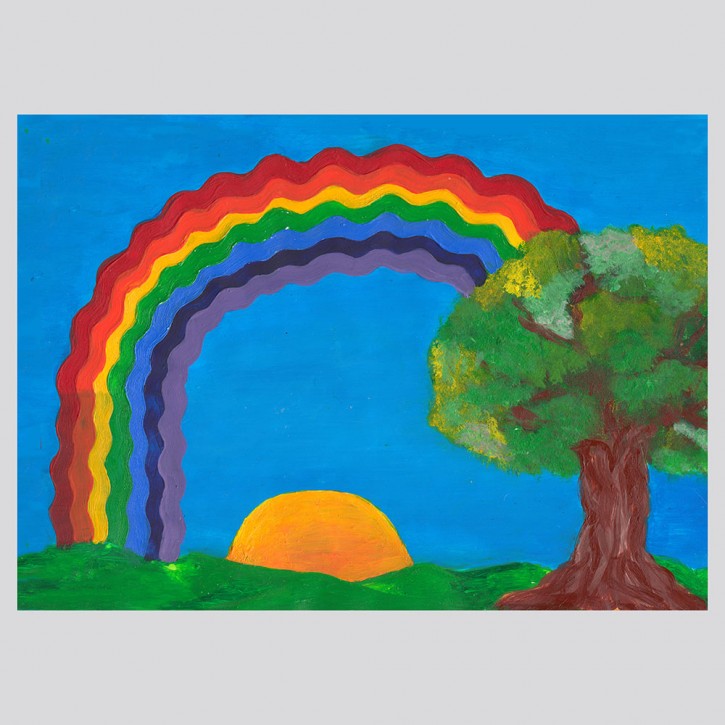 Postkarte Regenbogen