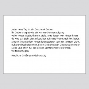 214+ Sonnenaufgang mit Innentext