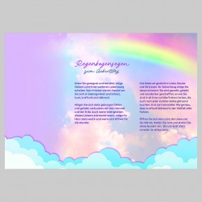 Leporello Wolken/Regenbogen