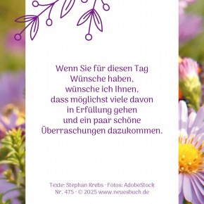 Gute Wünsche - Zum Geburtstag