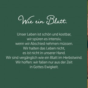 Mit herzlicher Anteilnahme - Zur Trauer