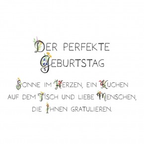 Zum Geburtstag - Herzliche Grüße