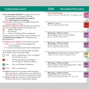 Liturgischer Kalender 2027