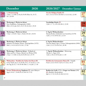 Liturgischer Kalender 2027